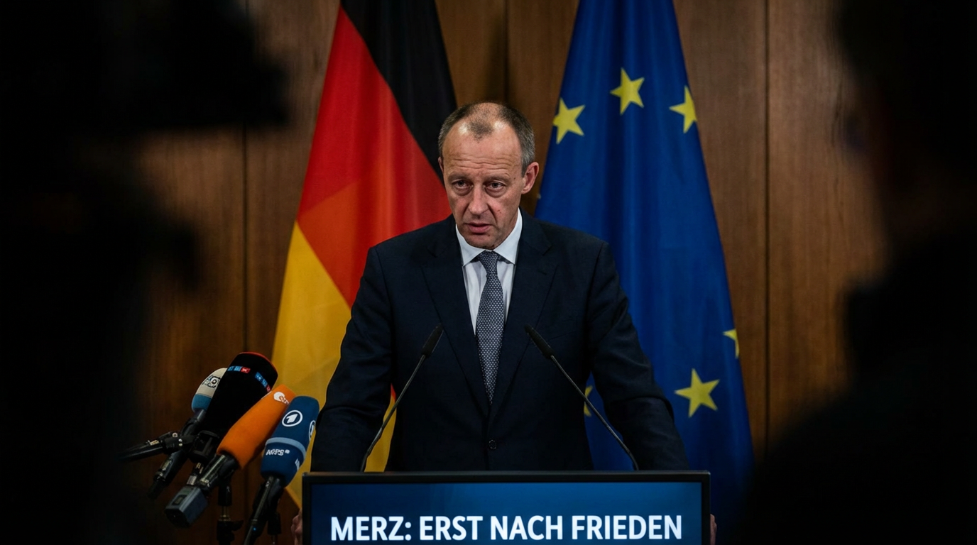 Merz zu Hormus: Deutschland erst nach Friedensschluss bereit